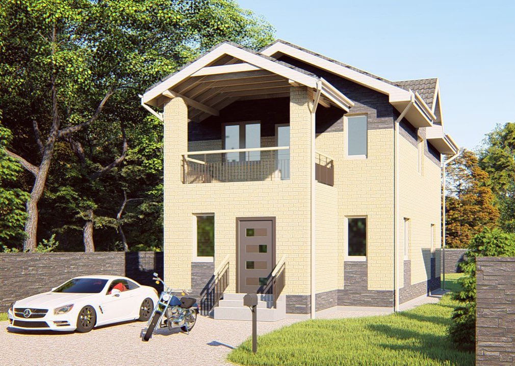 The project of a two-storey residential building with a total area of ​​140 m2

_______________________