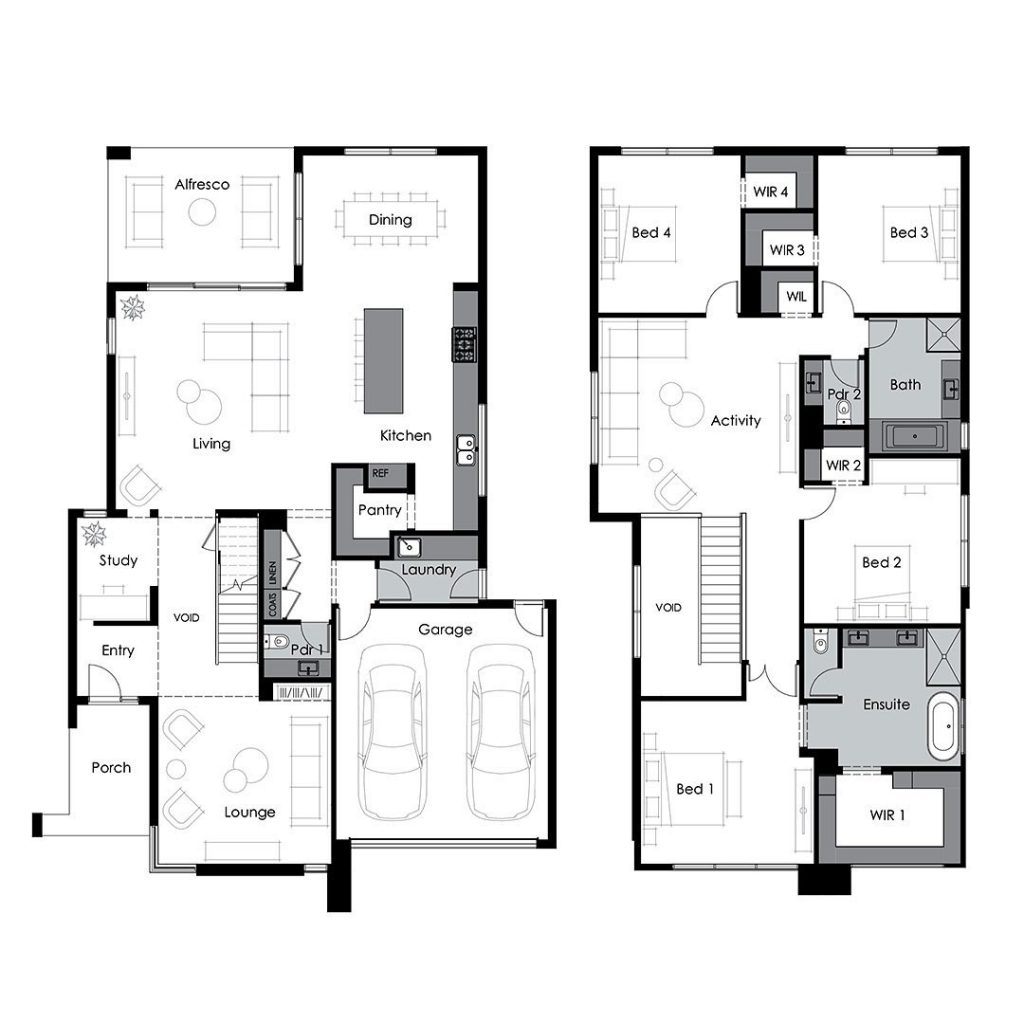 These cleverly and cleverly designed positions open up planned living spaces