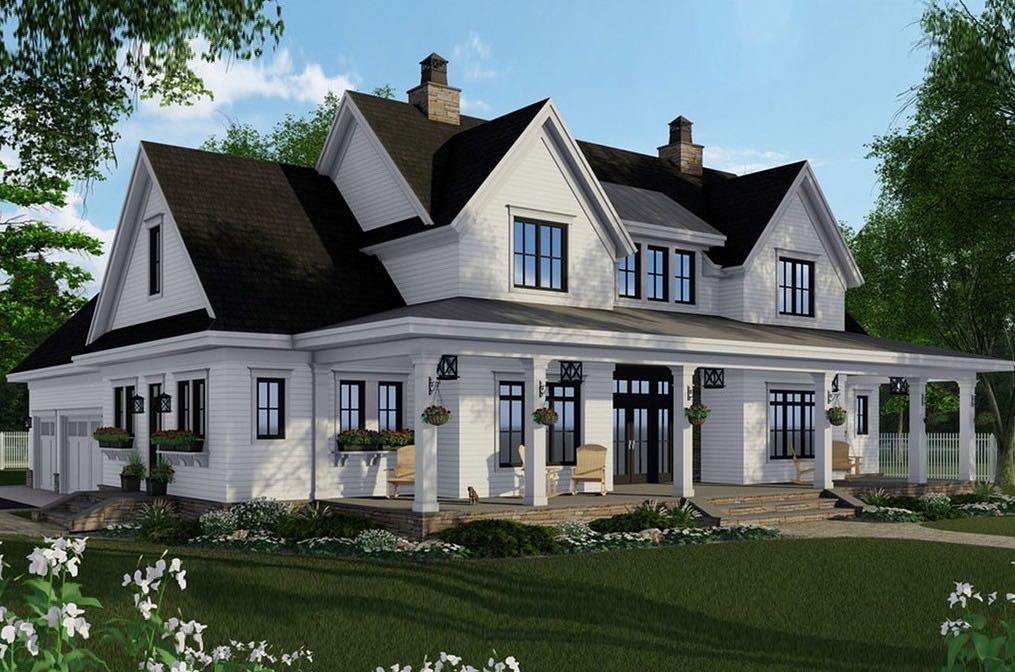 Whoa! Check out the details in this cool modern farmhouse: highligh