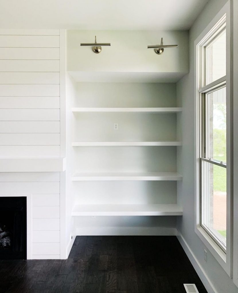 You COULD fill these fixtures with your favorite books, but you might as well turn around