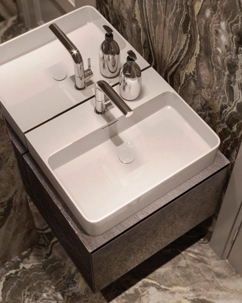 Design of a bathroom for a two-room apartment project in the River Park
,
,