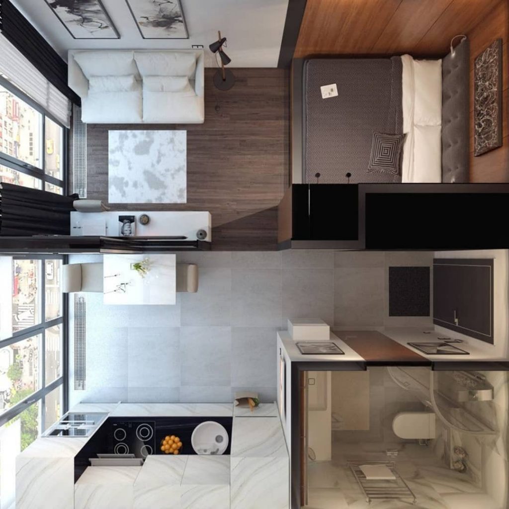 So much light and great views, but not so big apartment. Do you like it?
consequences