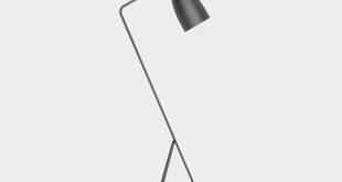 The photorealistic 3D model floor lamp in anthracite is a chic and artistic piece.