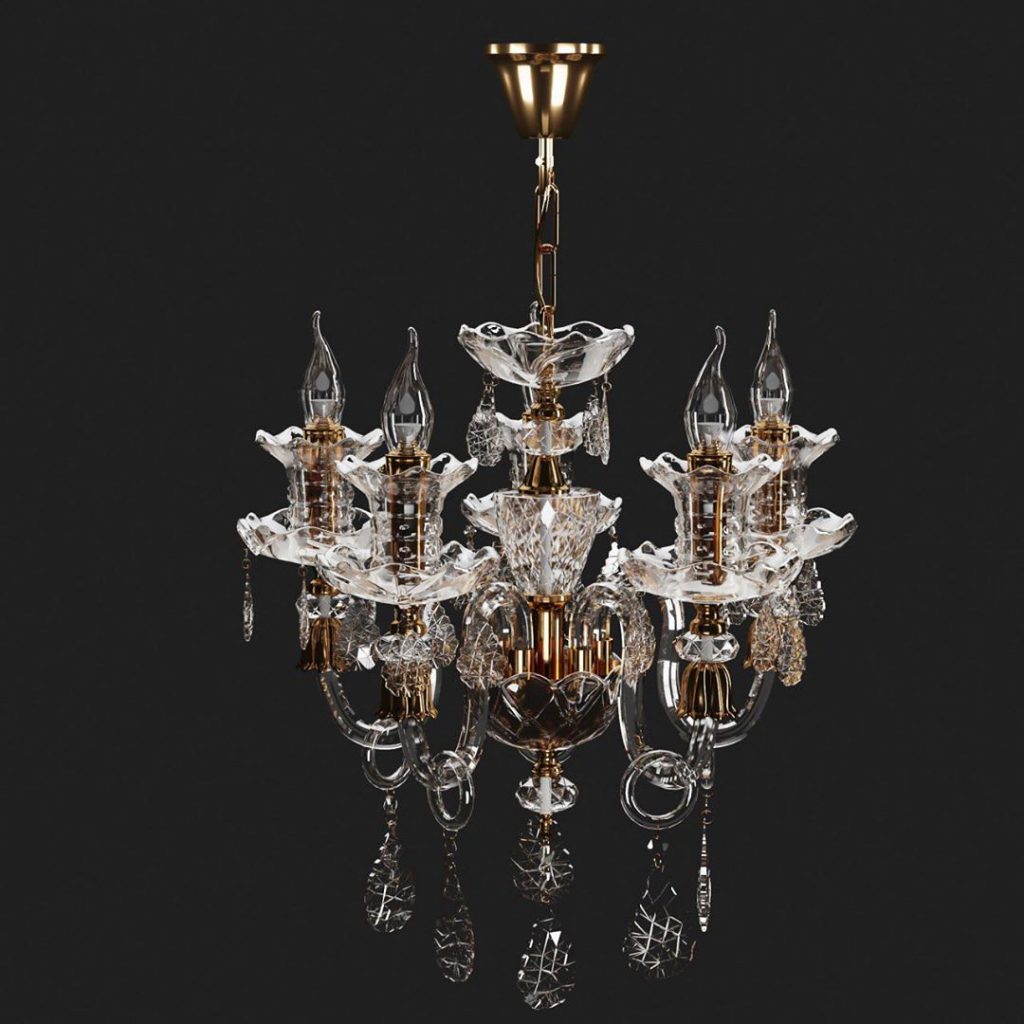 Chandelier model Holliwood 20115 Max2017 Corona render