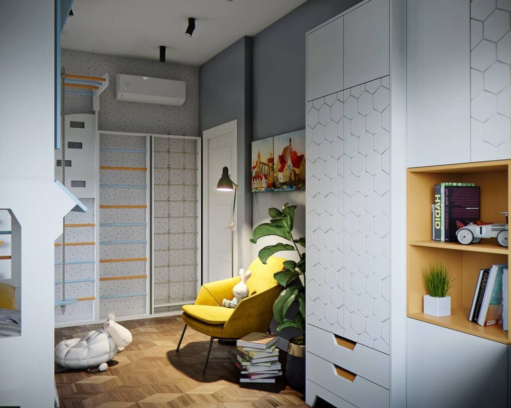 NURSERY
,
Visualization of the children's furniture project for the design studio
