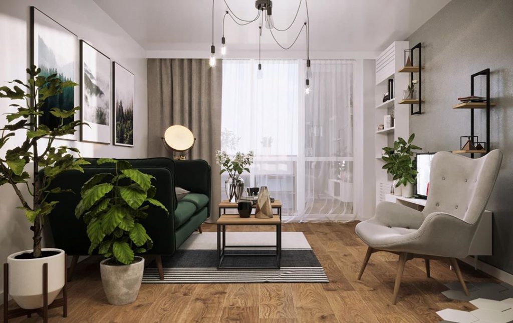 T h e a n d a t h e n t
Draft proposal for a living room
3 room apartment