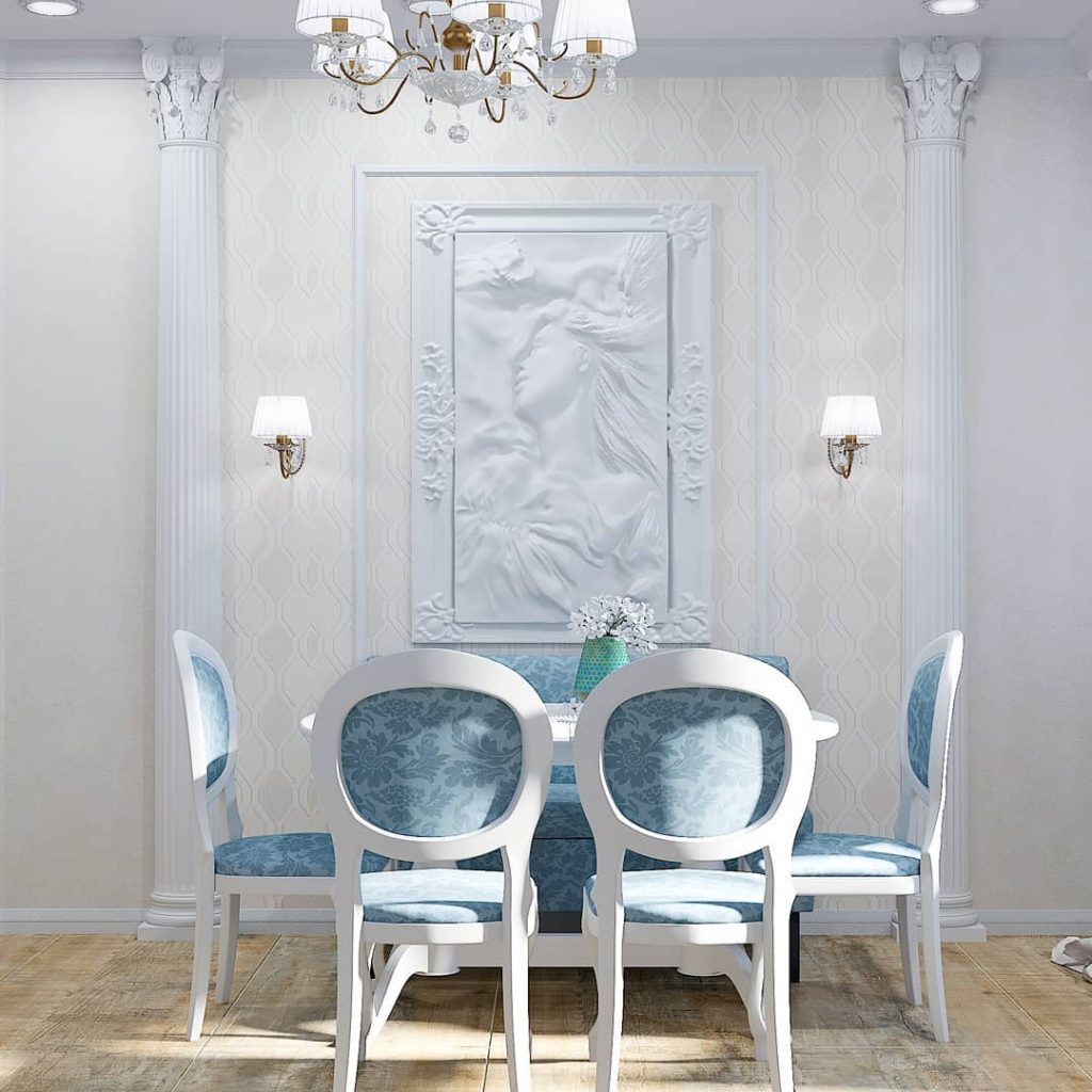 Hello .
Good mood to all !!!
Visualization of the kitchen in a two-room apartment