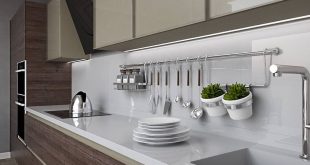 Visualization of the kitchen in loft style of 25 sqm
The project was completed for a young man. M