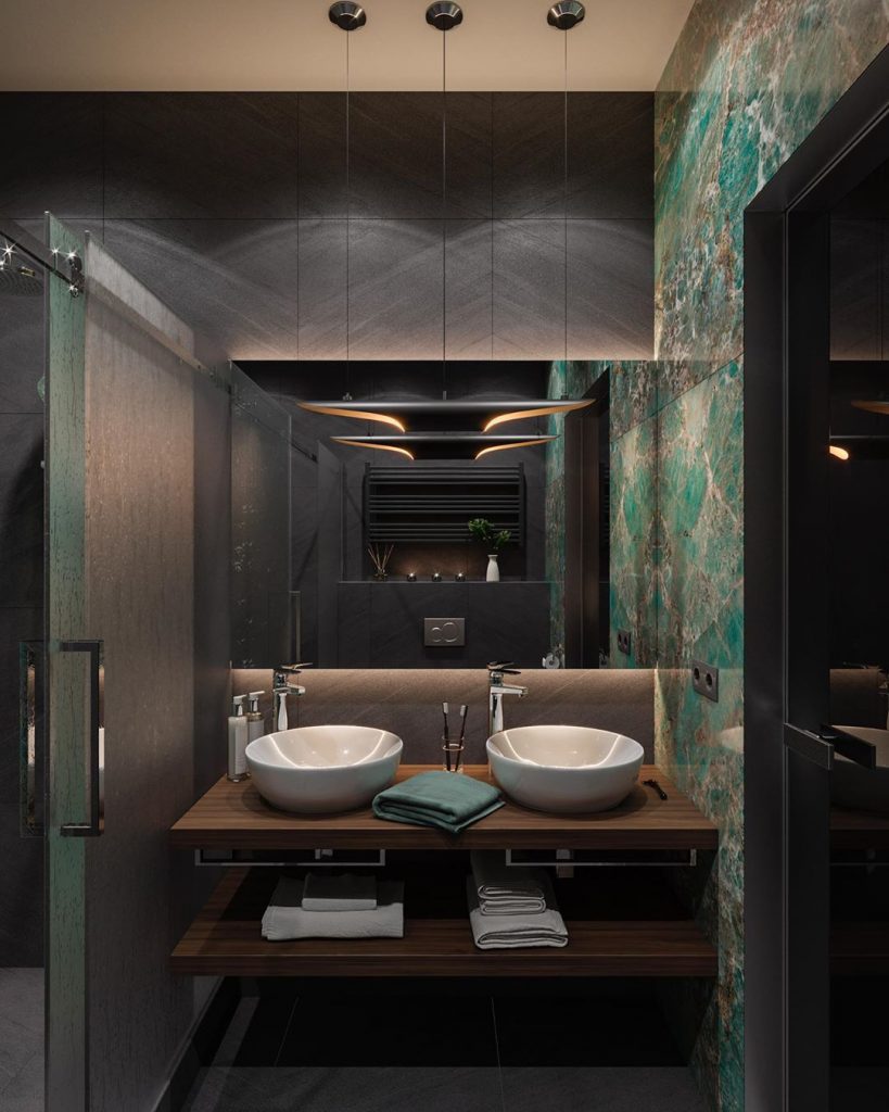 And here is our nice bathroom
Area 4.88 sqm
Well, let's answer right away