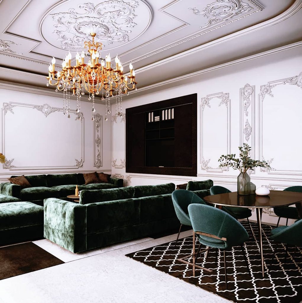 Interior in neoclassical style
3Dsmax and Corona