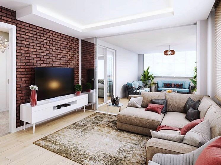 Living room (living room) .Living room design.
