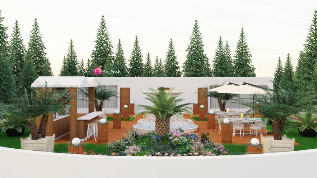 ,
Design & Render by me
roof garden
Area: 50m
Roofgarden's second draft
execution plan