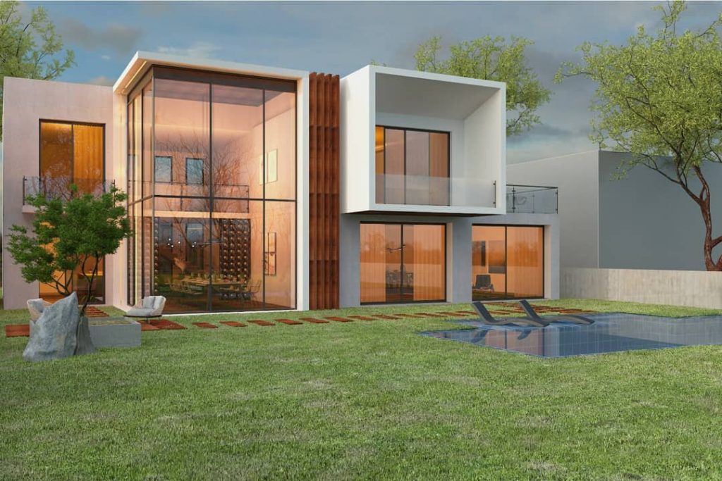 Facade design of a villa
*
*
*