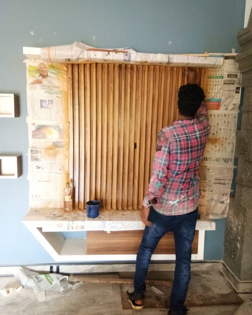 TV set in operation