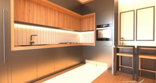 • kitchen visualization •
Black & wood.