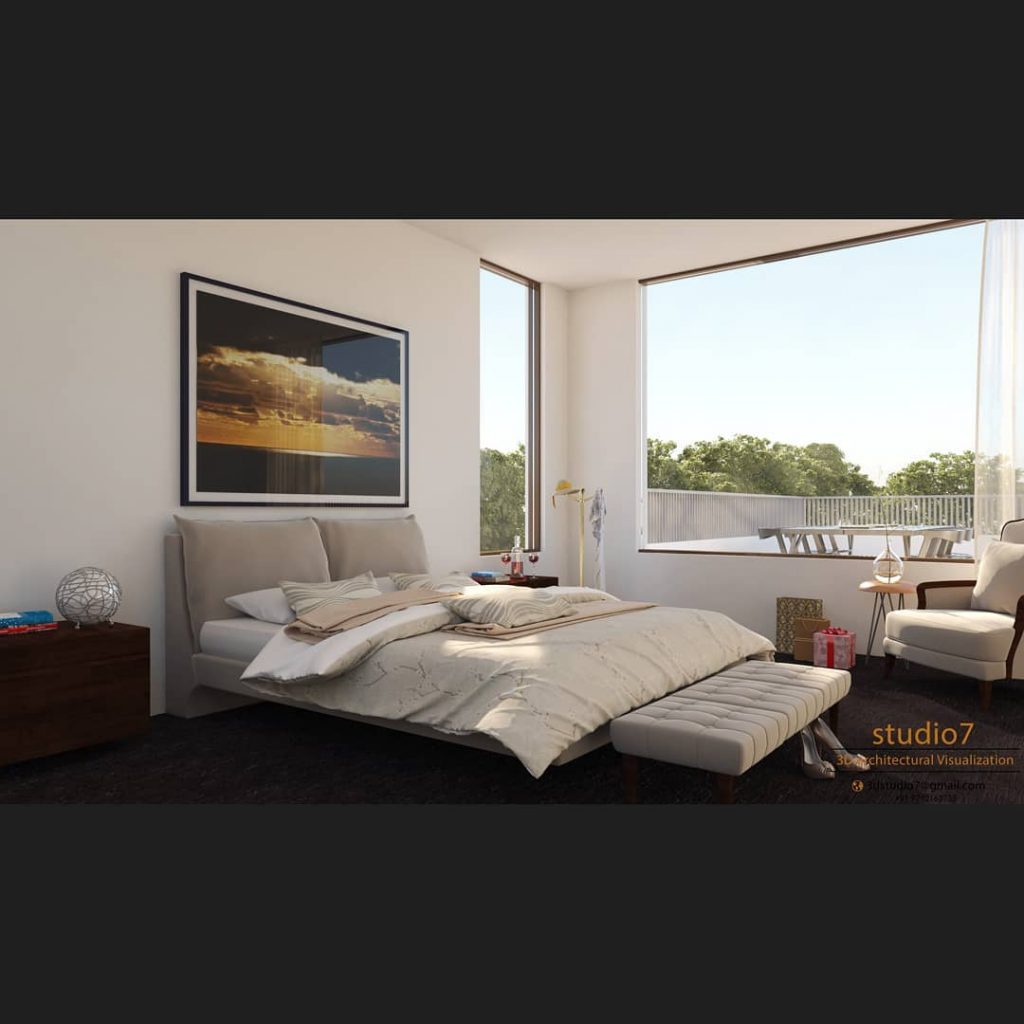 Morden bedroom.
