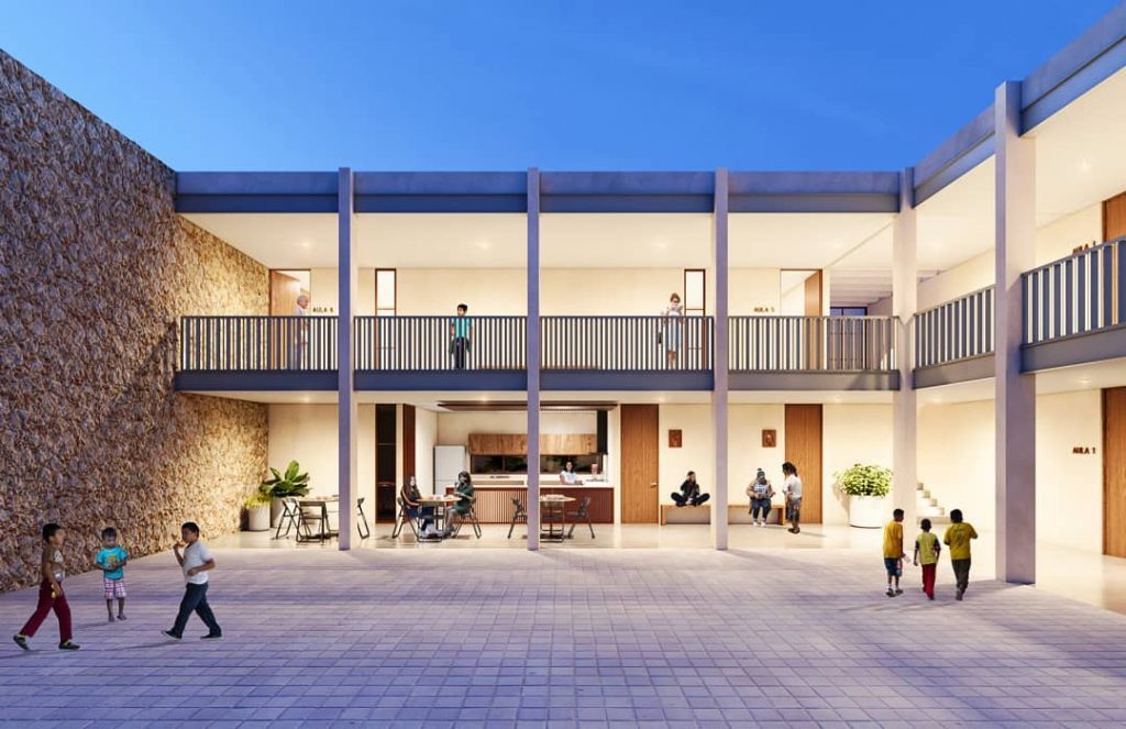 Project: Temple, Oxkutzcab, Yucatán | patio
Render: MB | 3D