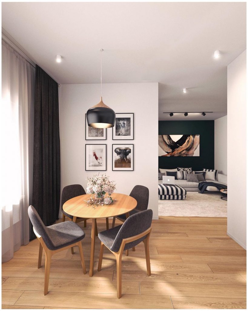 Simplicity and comfort on 55 sqm