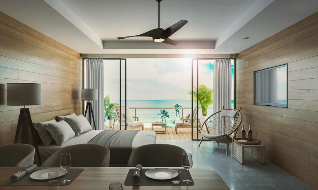 Smart example of a guest room that spends an elegant vacation on the beach.
I've heard from customers that evening scenes are useful for presentations.