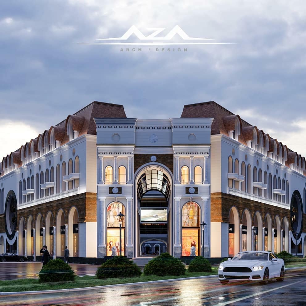 "A piece of Europe in our capital" Project of an office and shopping center in Bishkek