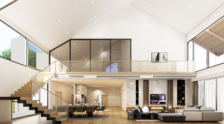 Model: spatial planning studio render: 3Dsmax vray 2020