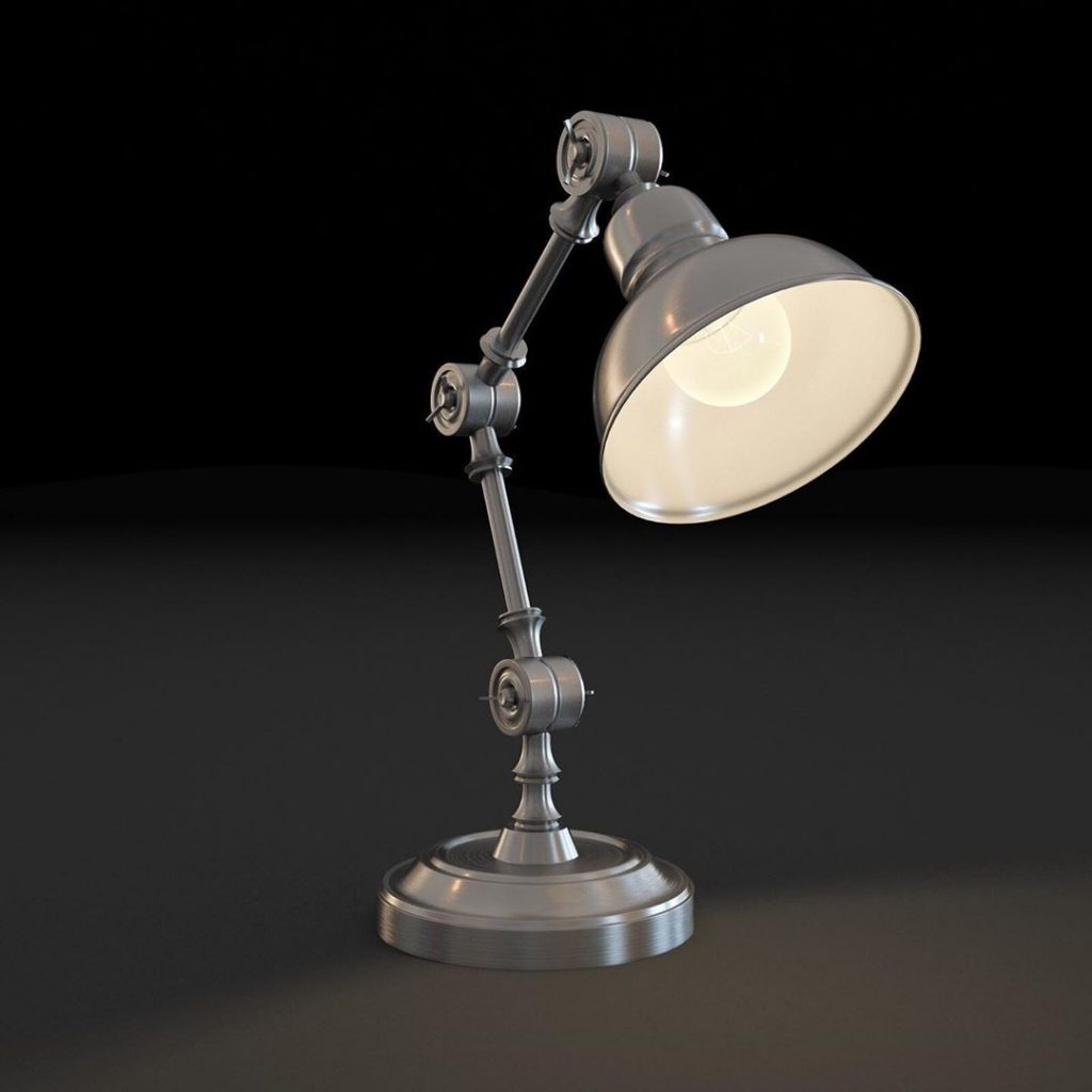 3D model of a table lamp made in Autodesk 3ds max, X-ray renderer.
3D mode