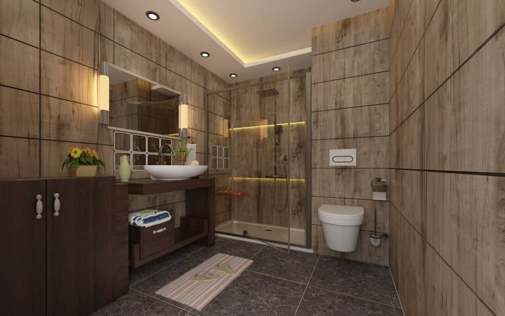 Bathroom 3D design.