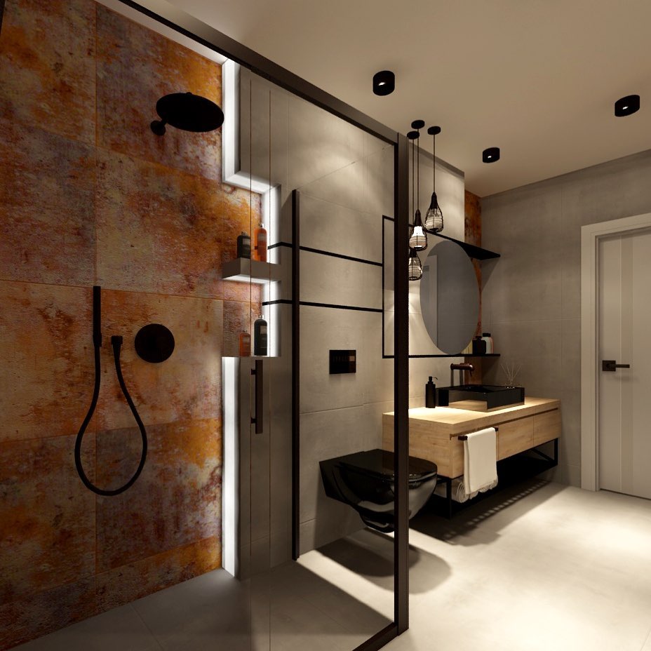 Bathroom with rust