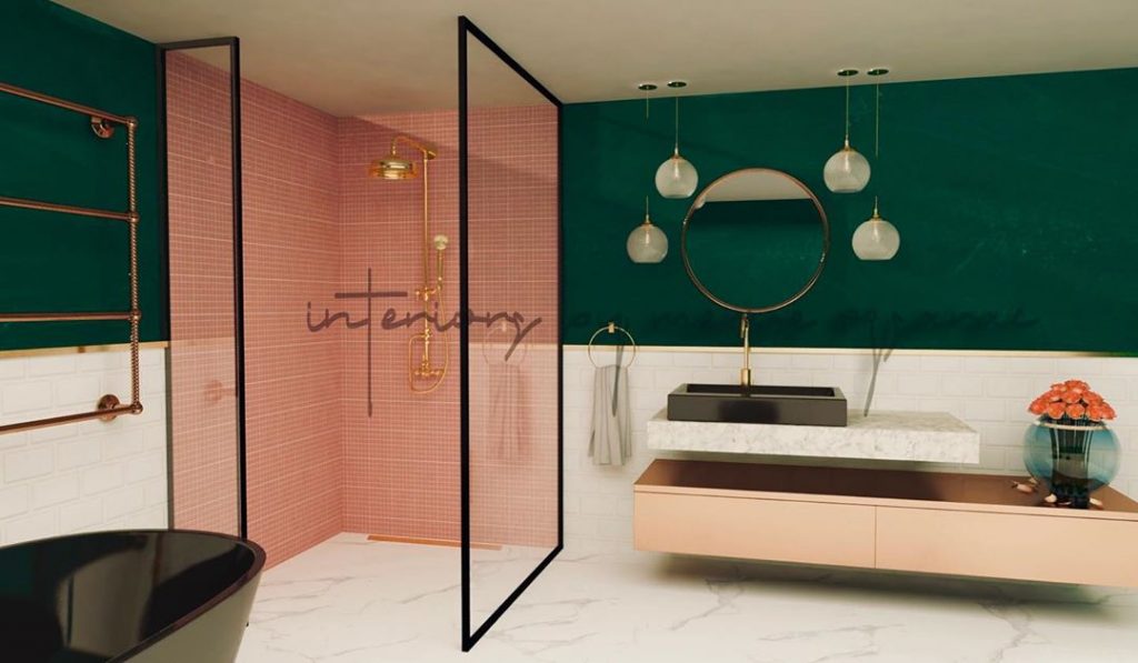 Here is a bathroom project with a combination of several materials!
Area: 14 m²
program