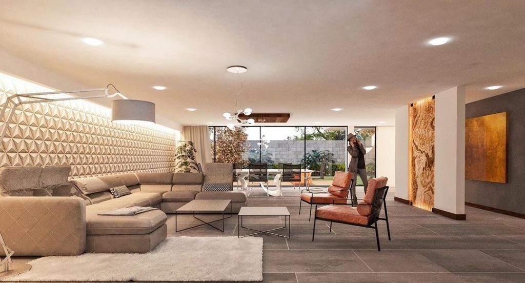 Interior design transferred to Casa LA 7 2019. M & O Architects project architect Miguel Mendo