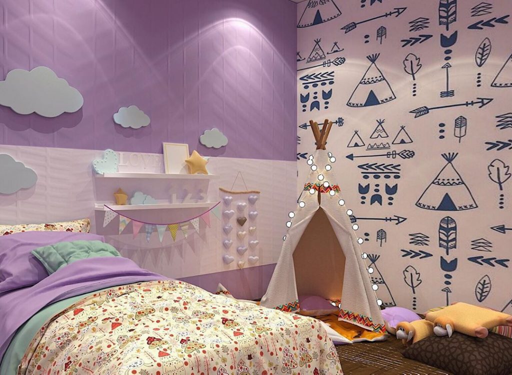 Kid's bedroom with purple color
,
,
Design & Render of
