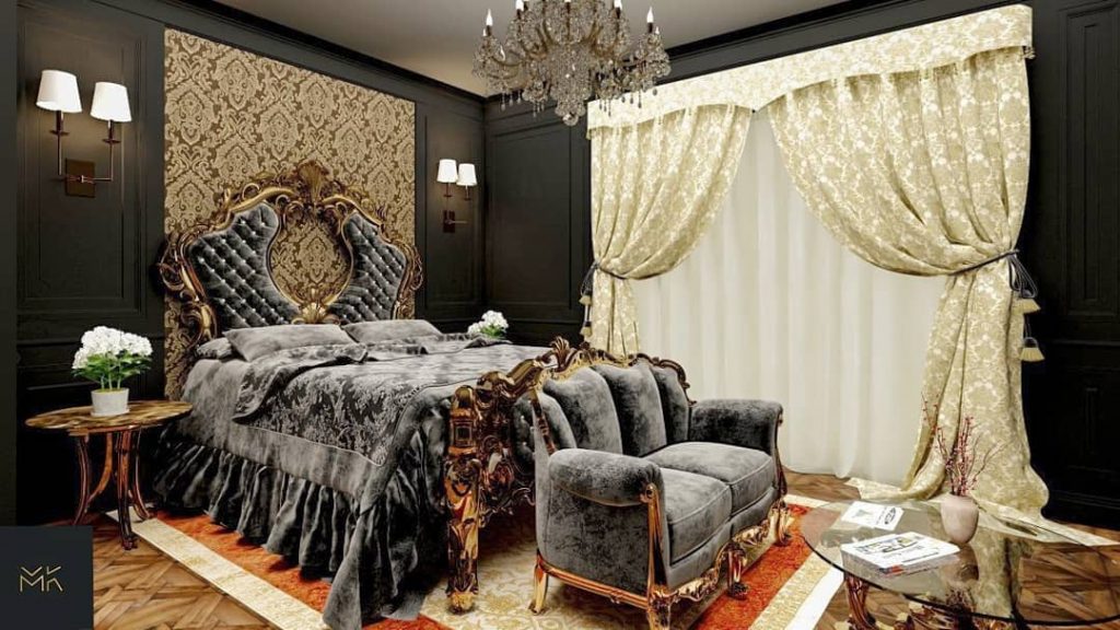 My design for a classic bedroom in Cairo / Egypt (project number: 6)