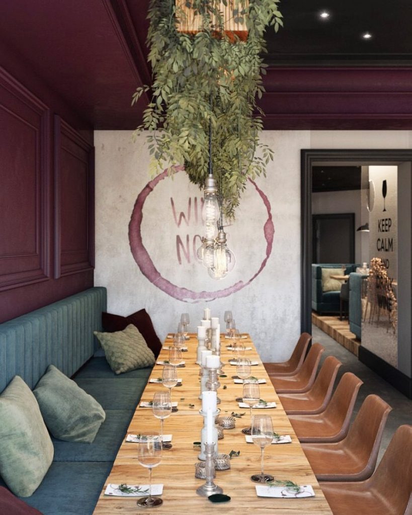 The project of a wine bar café is now at Behance!
(Link in the profile header)