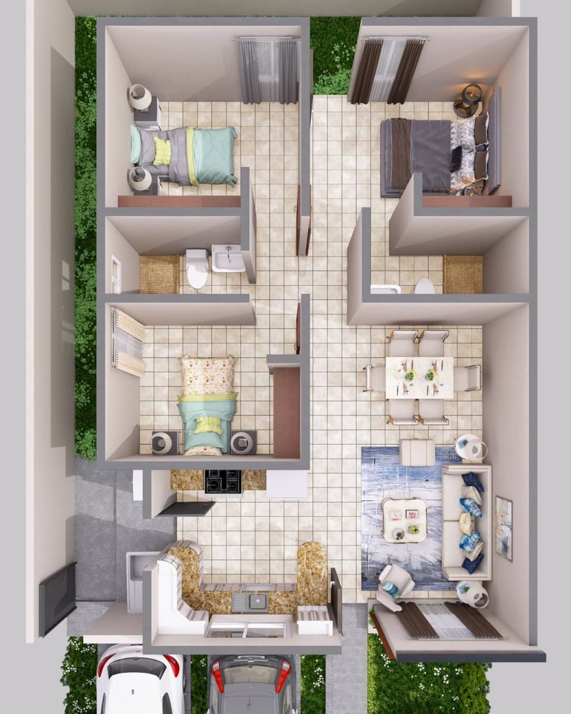 House 85m
Client: Pillar construction. S.A.
Design: architect Sergio Godoy
display