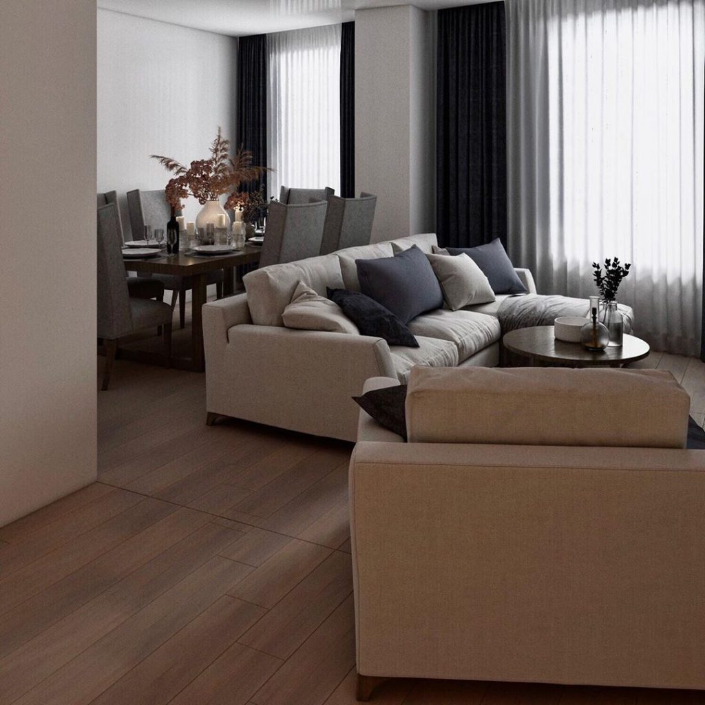 Living area in the implemented project "PURE PONDS 1"
An important factor in everyone