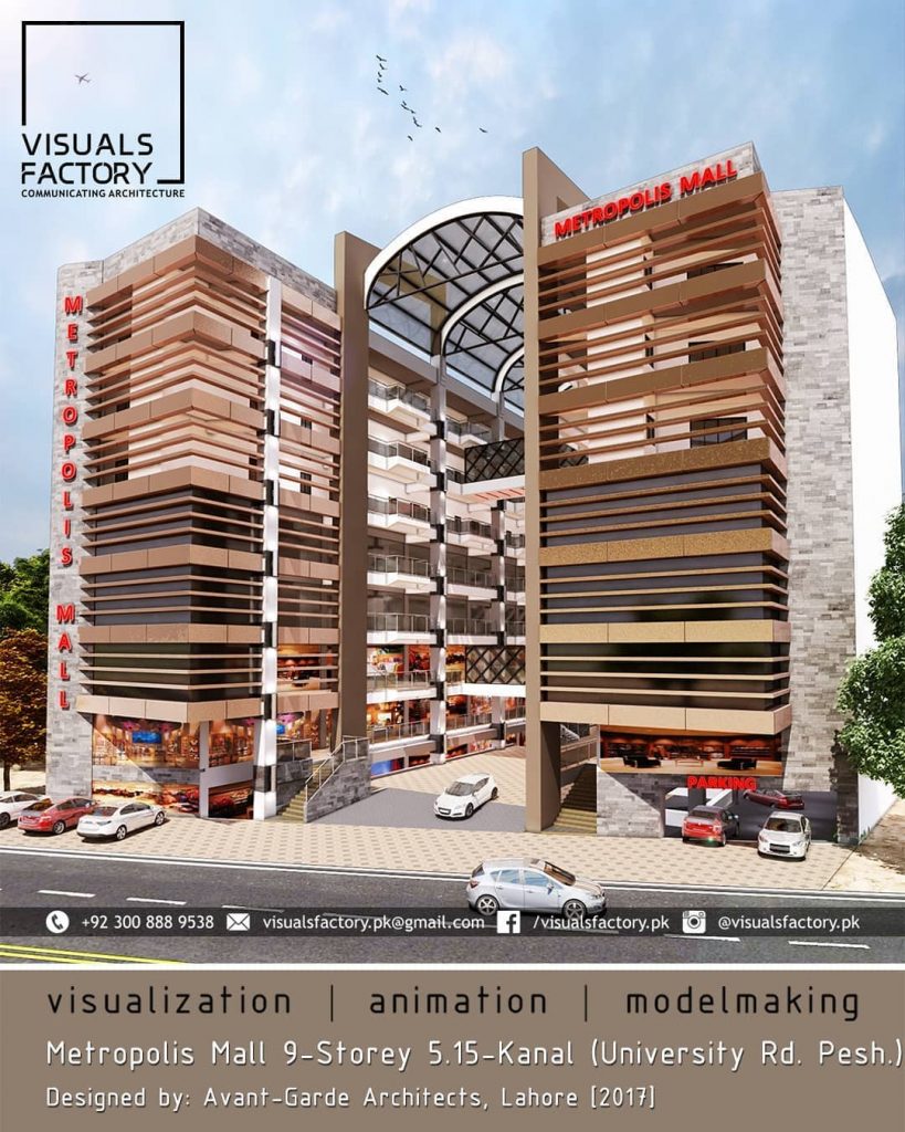 Architectural visualization - Metropolis Mall - 3DS Max & Vray