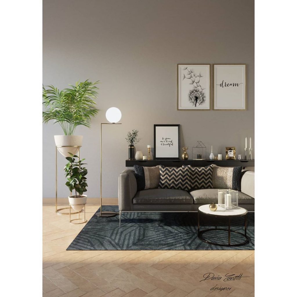 Render the living room ° 3DS MAX + CORONA ° Photoshop