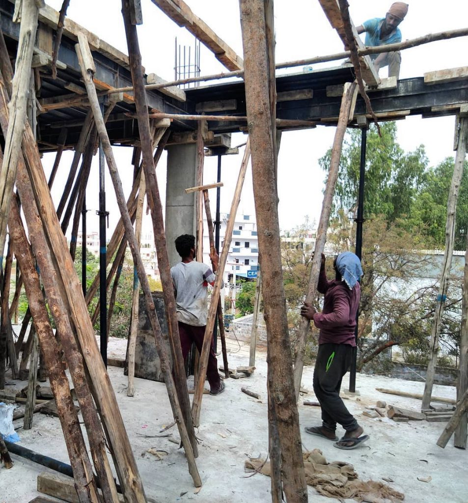 Plate and beam SHUTTERING process