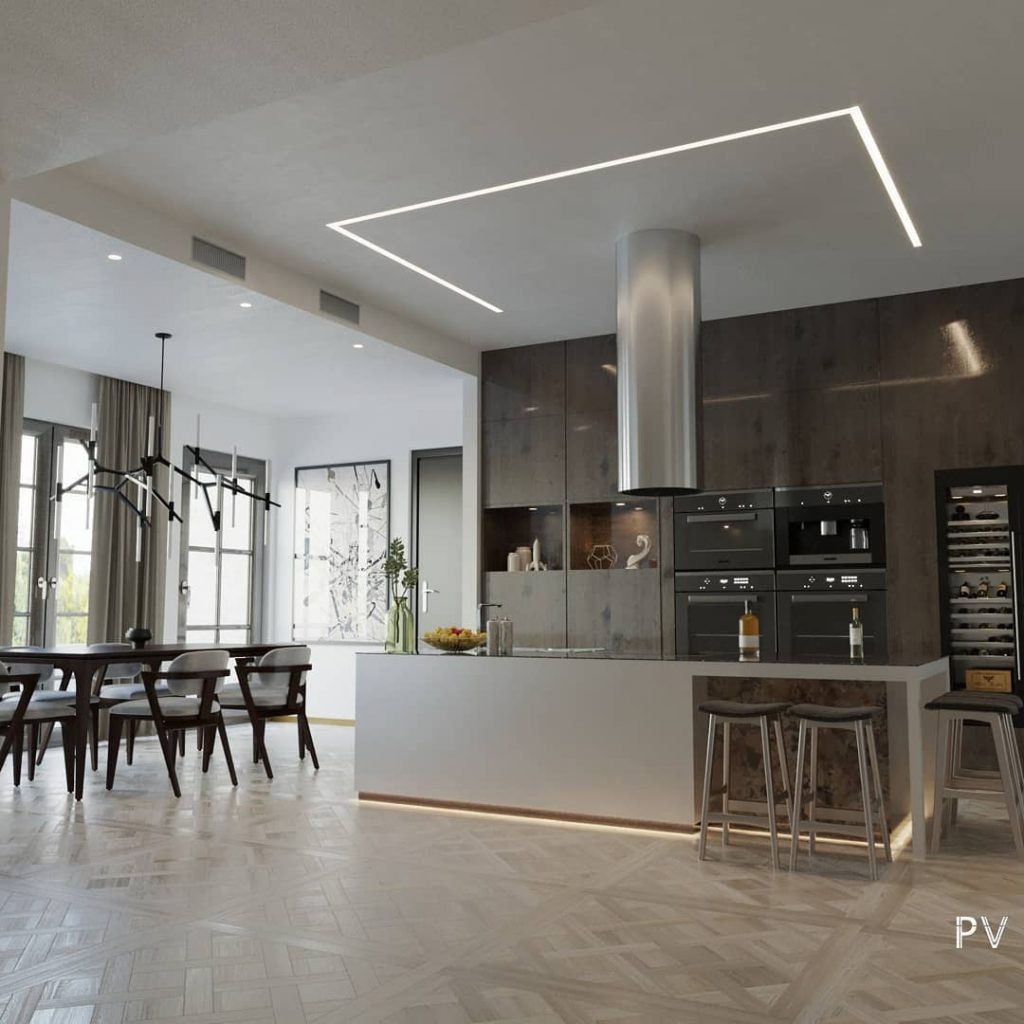 Kitchen design visualization: design: location: USA, Florida year: 2