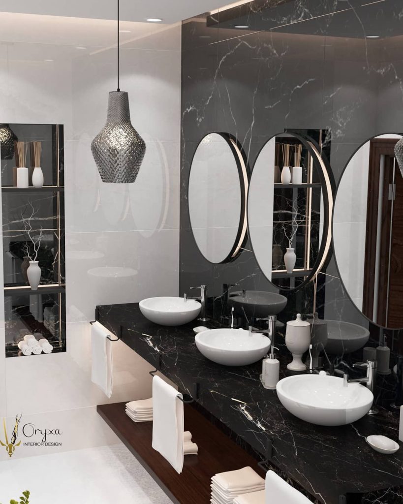 Majlis washroom - colors and mate