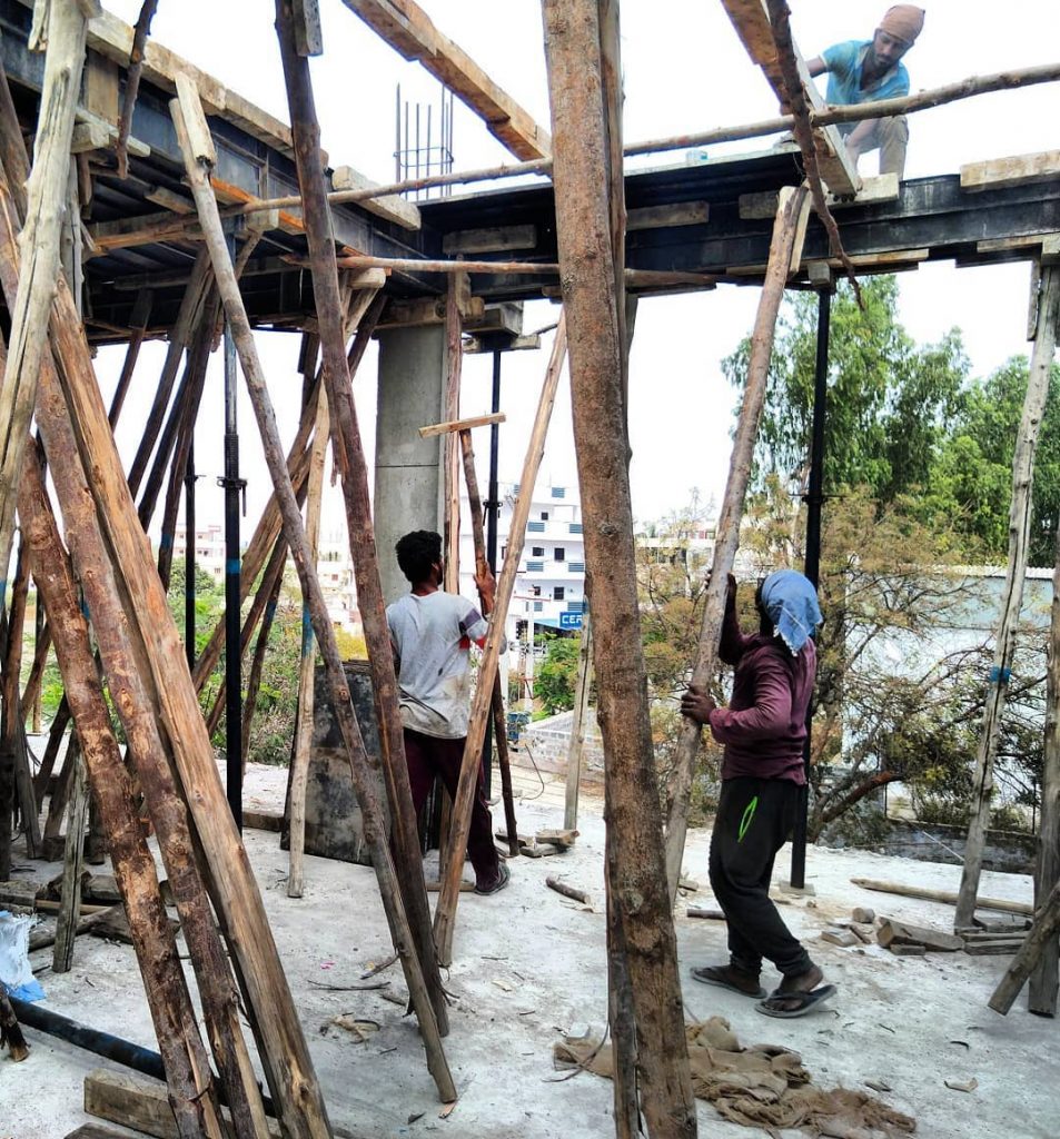Plate and beam SHUTTERING process
