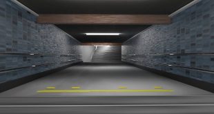 A subway corridor!
3D model