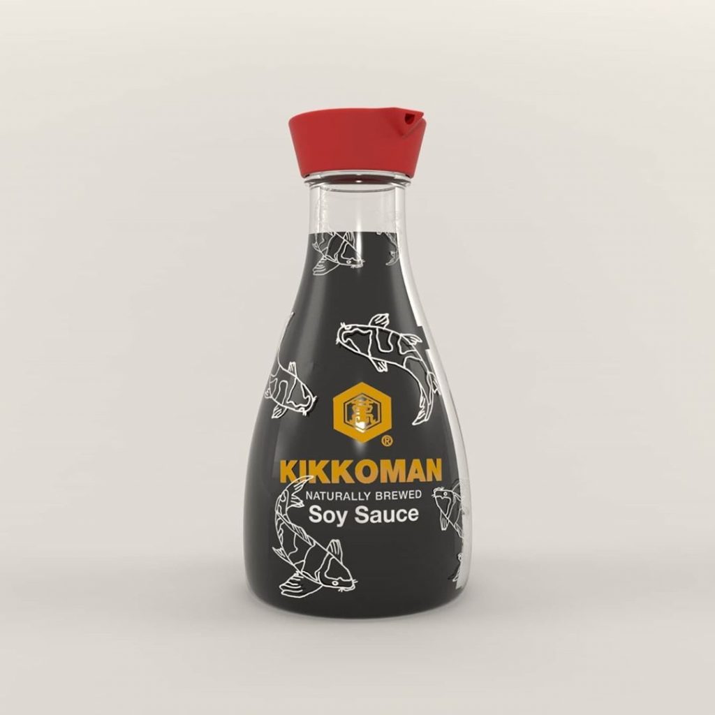 Concept soy sauce bottle design for Japanese brand The Koi fish should b