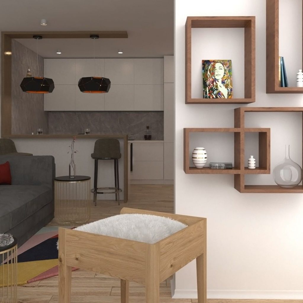 Living room-dining room-kitchen