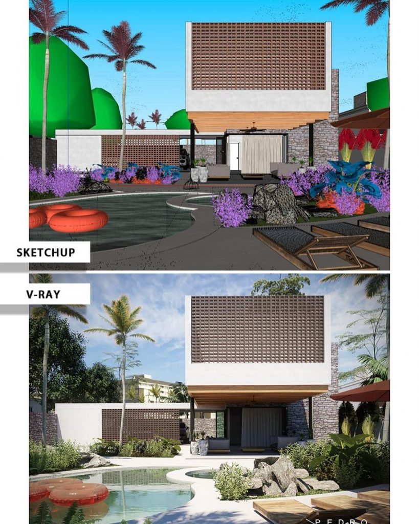 Casa Taípu - SketchUp / V-ray Create realistic images that value your ideas
