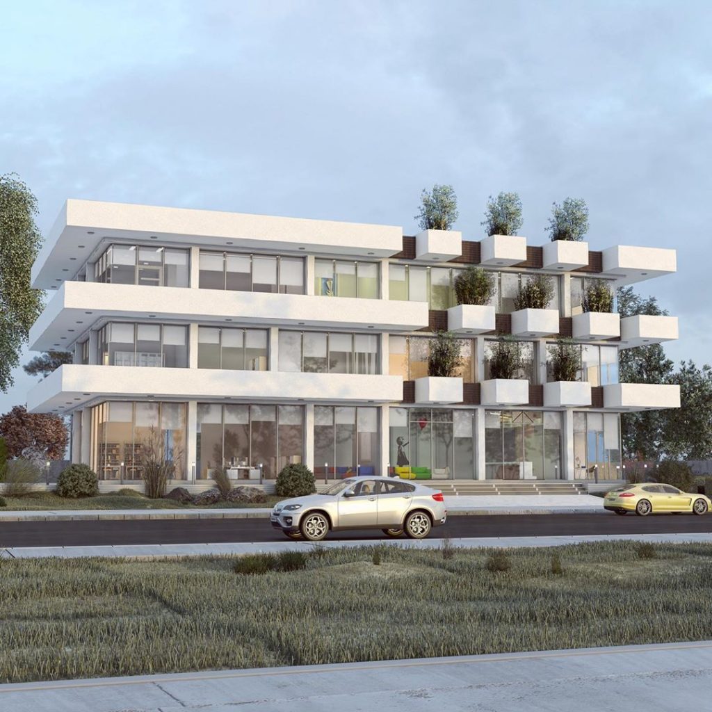 Project: 047 Erbil office. Design & visualization: AR.Ahmad Nozad. ديزاين: ته