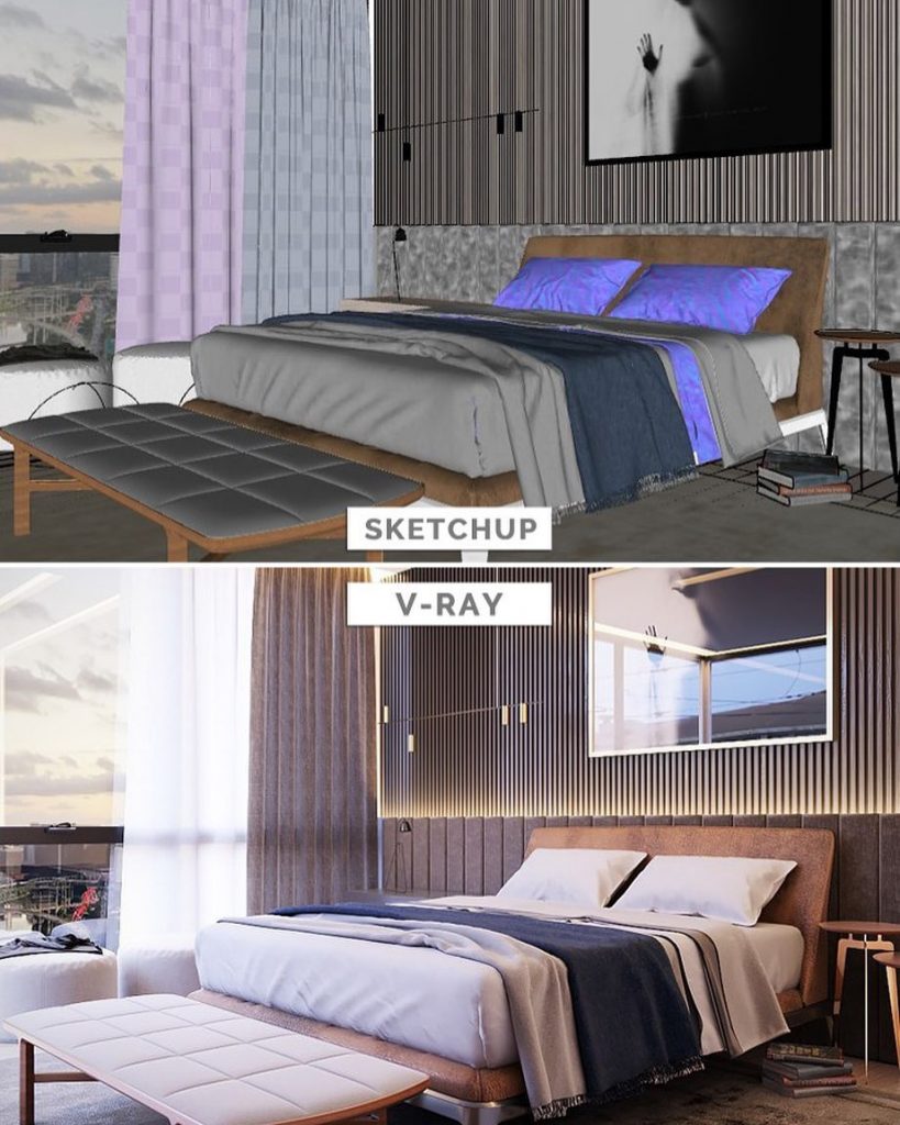 SketchUp / V-ray. What do you think of this transformation ?!
.
Architecture and rendering of: