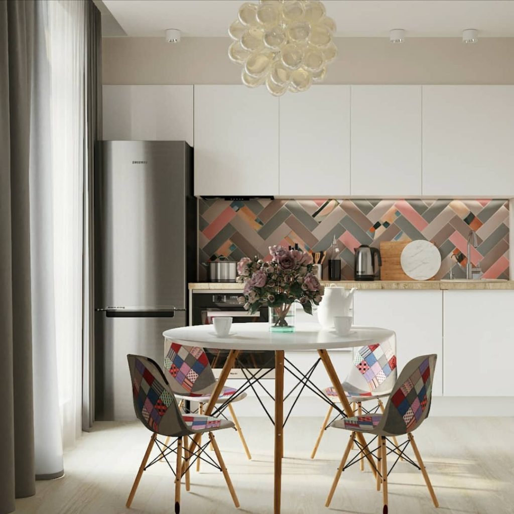Visualization of the kitchen and hallway for